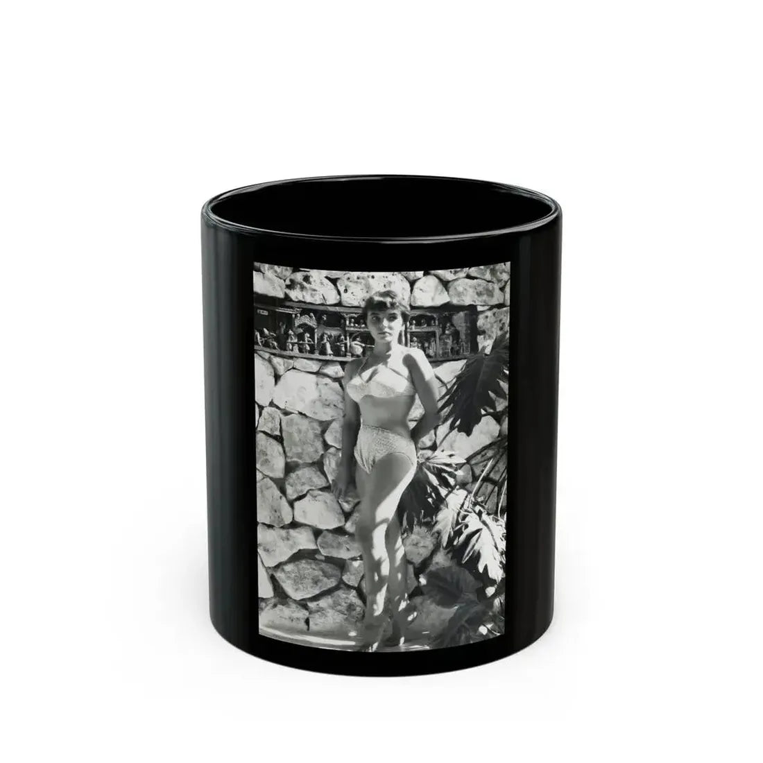 Joan Collins #479 (Vintage Female Icon) Black Coffee Mug 11oz - Go Mug Yourself