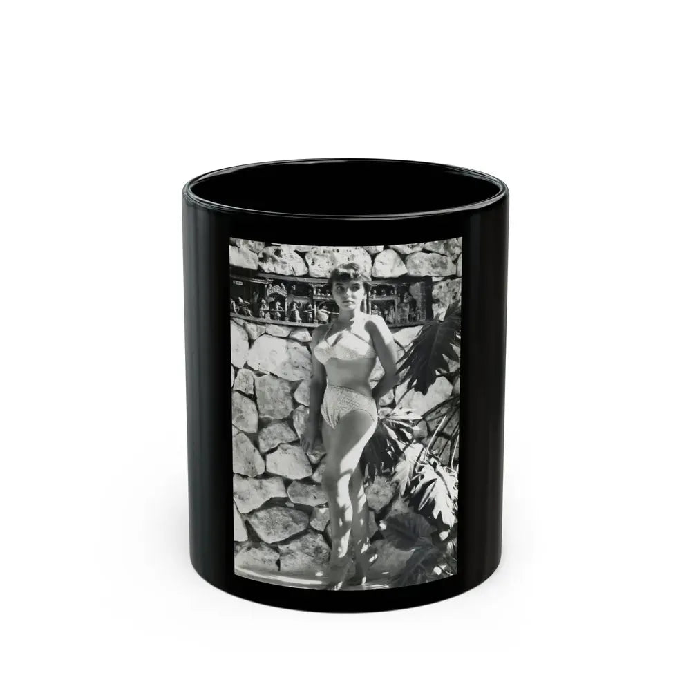 Joan Collins #479 (Vintage Female Icon) Black Coffee Mug 11oz - Go Mug Yourself