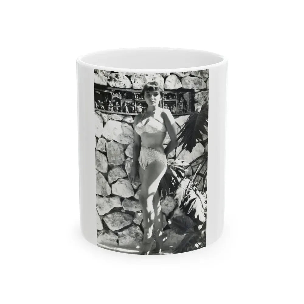 Joan Collins #479 (Vintage Female Icon) White Coffee Mug 11oz - Go Mug Yourself