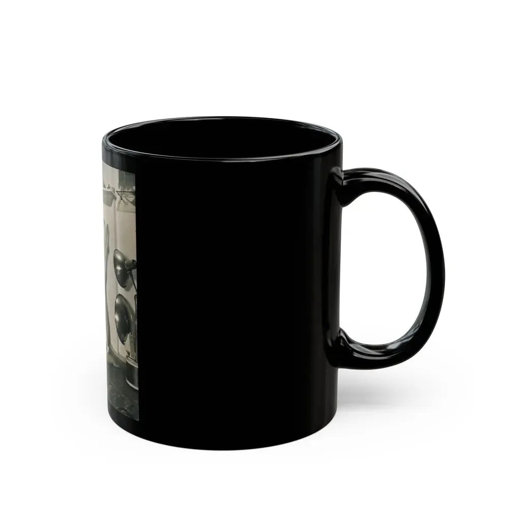 Joan Collins #483 (Vintage Female Icon) Black Coffee Mug - Go Mug Yourself