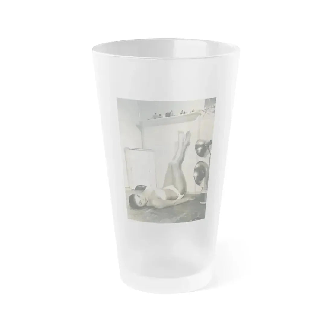 Joan Collins #483 (Vintage Female Icon) Frosted Pint Glass 16oz 16oz Frosted - Go Mug Yourself