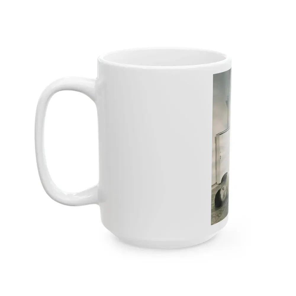 Joan Collins #483 (Vintage Female Icon) White Coffee Mug - Go Mug Yourself