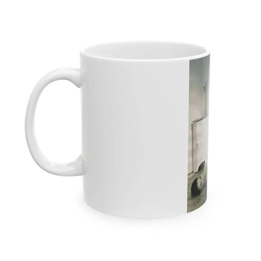 Joan Collins #483 (Vintage Female Icon) White Coffee Mug - Go Mug Yourself