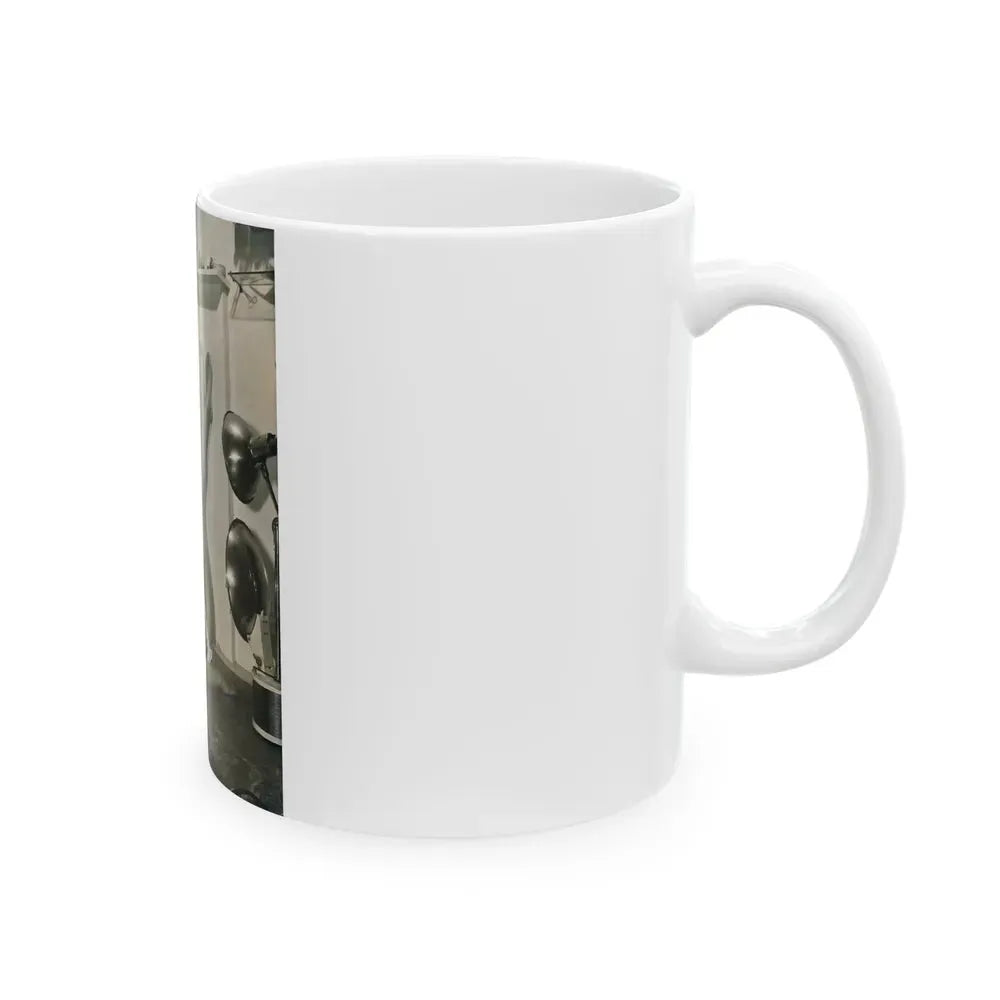 Joan Collins #483 (Vintage Female Icon) White Coffee Mug - Go Mug Yourself