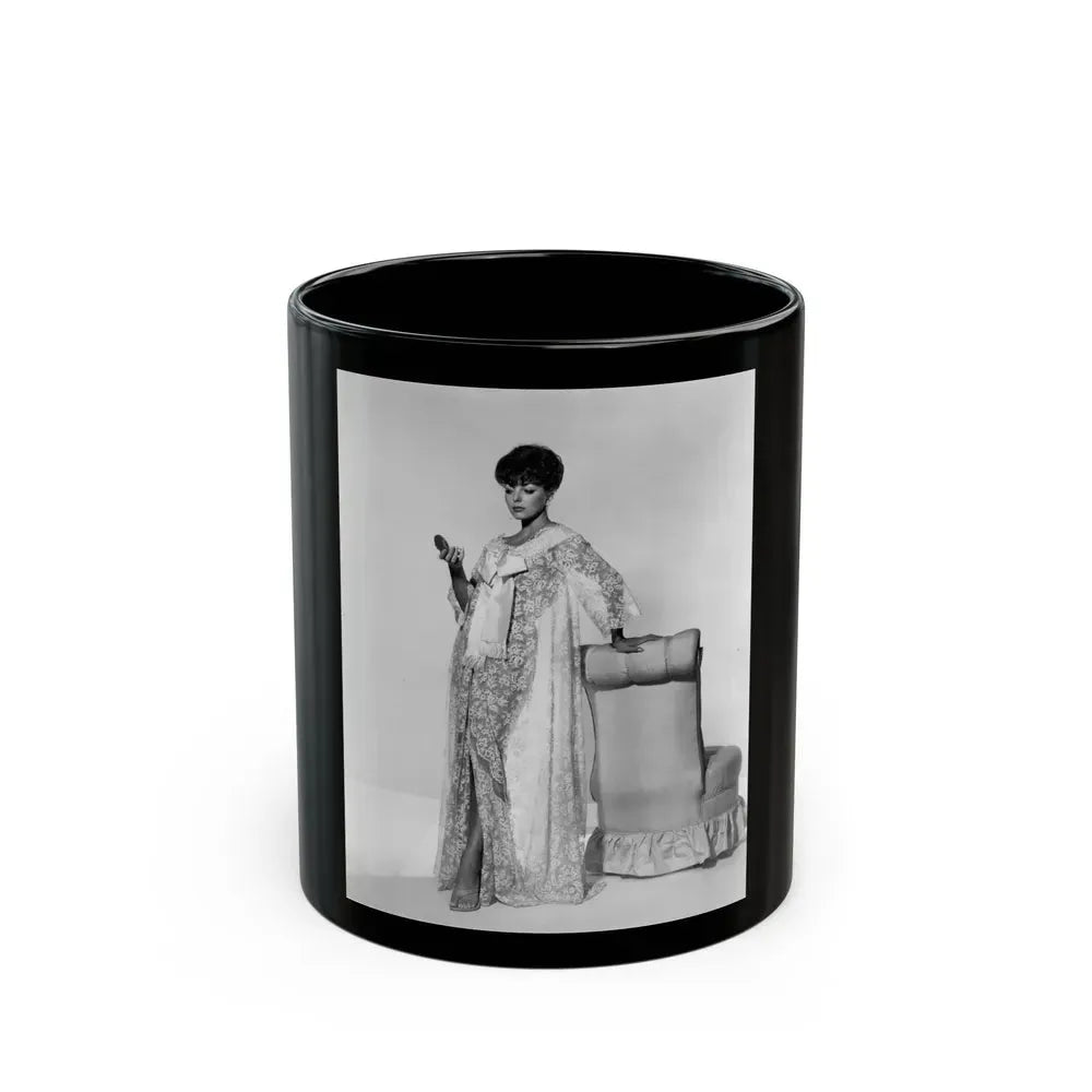 Joan Collins #484 (Vintage Female Icon) Black Coffee Mug 11oz - Go Mug Yourself