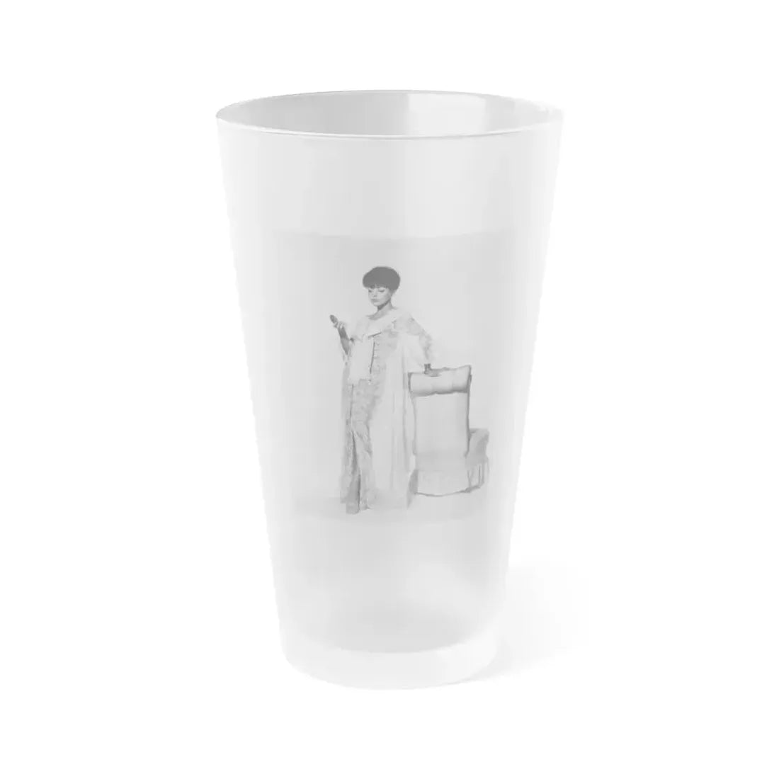 Joan Collins #484 (Vintage Female Icon) Frosted Pint Glass 16oz 16oz Frosted - Go Mug Yourself