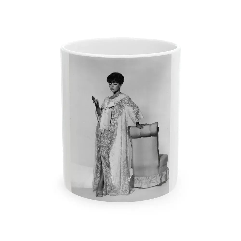 Joan Collins #484 (Vintage Female Icon) White Coffee Mug 11oz - Go Mug Yourself