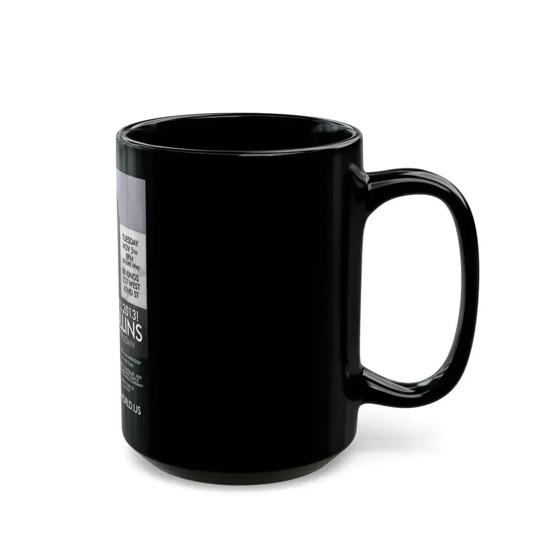 Joan Collins #487 (Vintage Female Icon) Black Coffee Mug - Go Mug Yourself