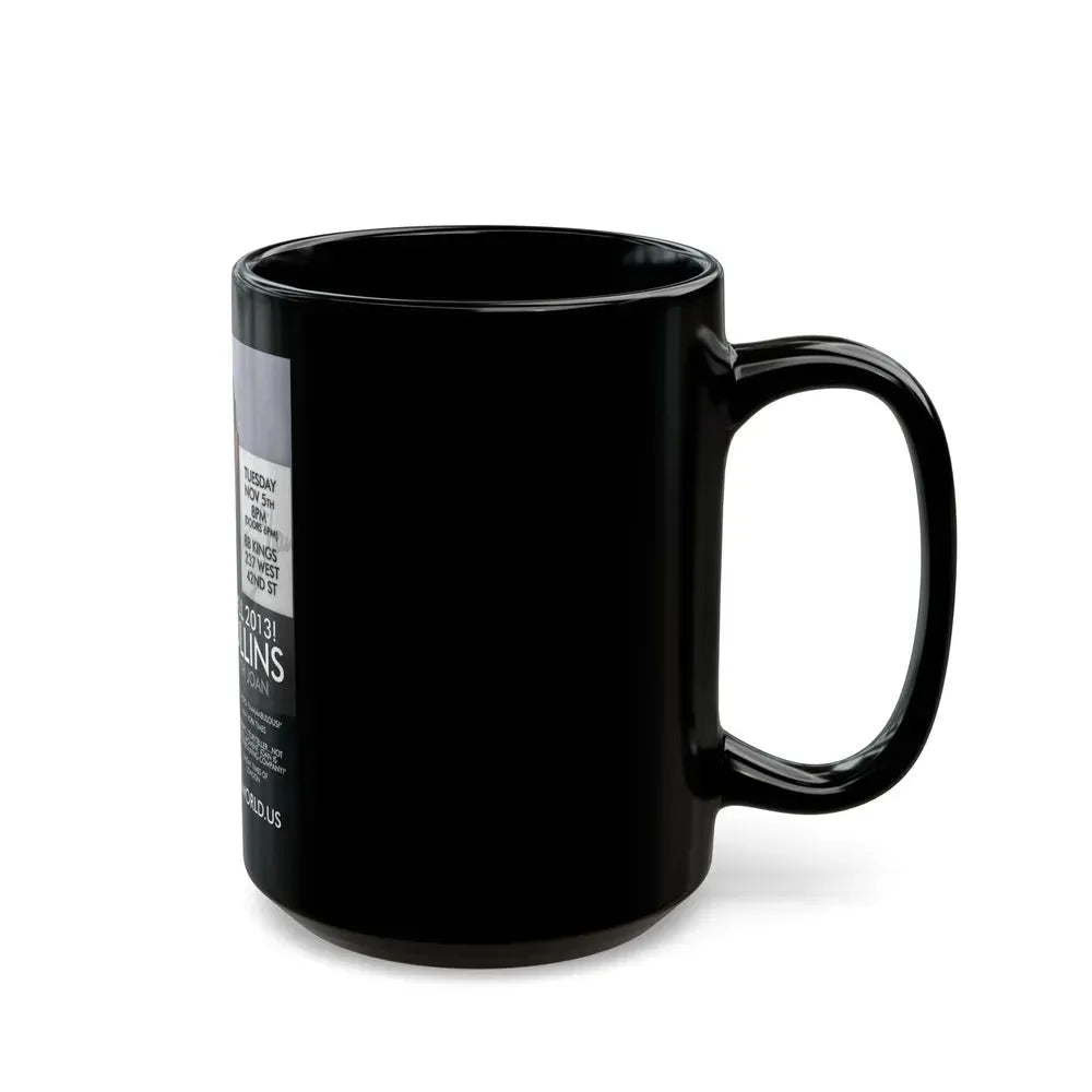 Joan Collins #487 (Vintage Female Icon) Black Coffee Mug - Go Mug Yourself