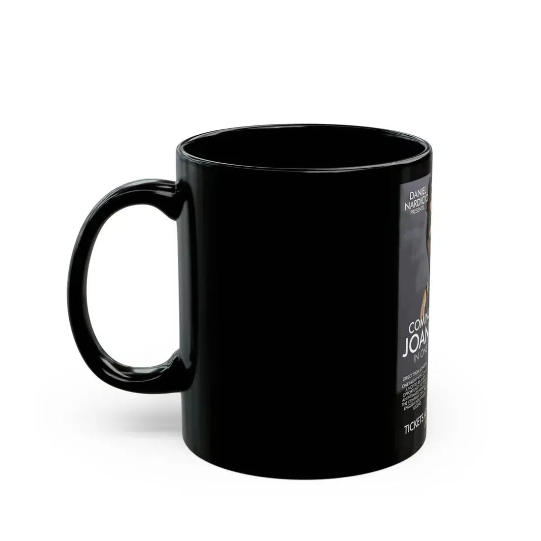 Joan Collins #487 (Vintage Female Icon) Black Coffee Mug - Go Mug Yourself