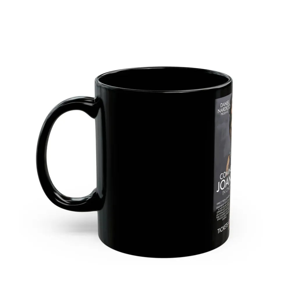 Joan Collins #487 (Vintage Female Icon) Black Coffee Mug - Go Mug Yourself