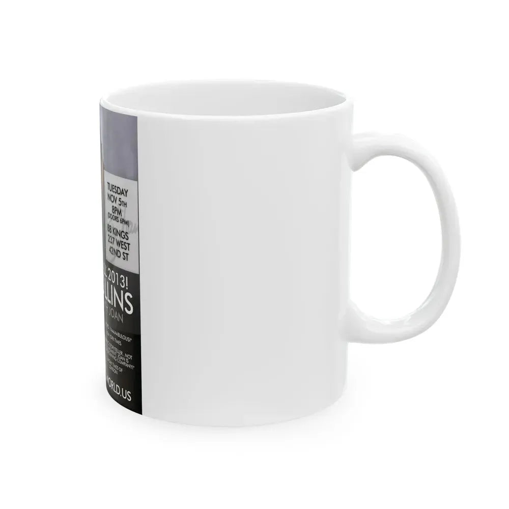 Joan Collins #487 (Vintage Female Icon) White Coffee Mug - Go Mug Yourself
