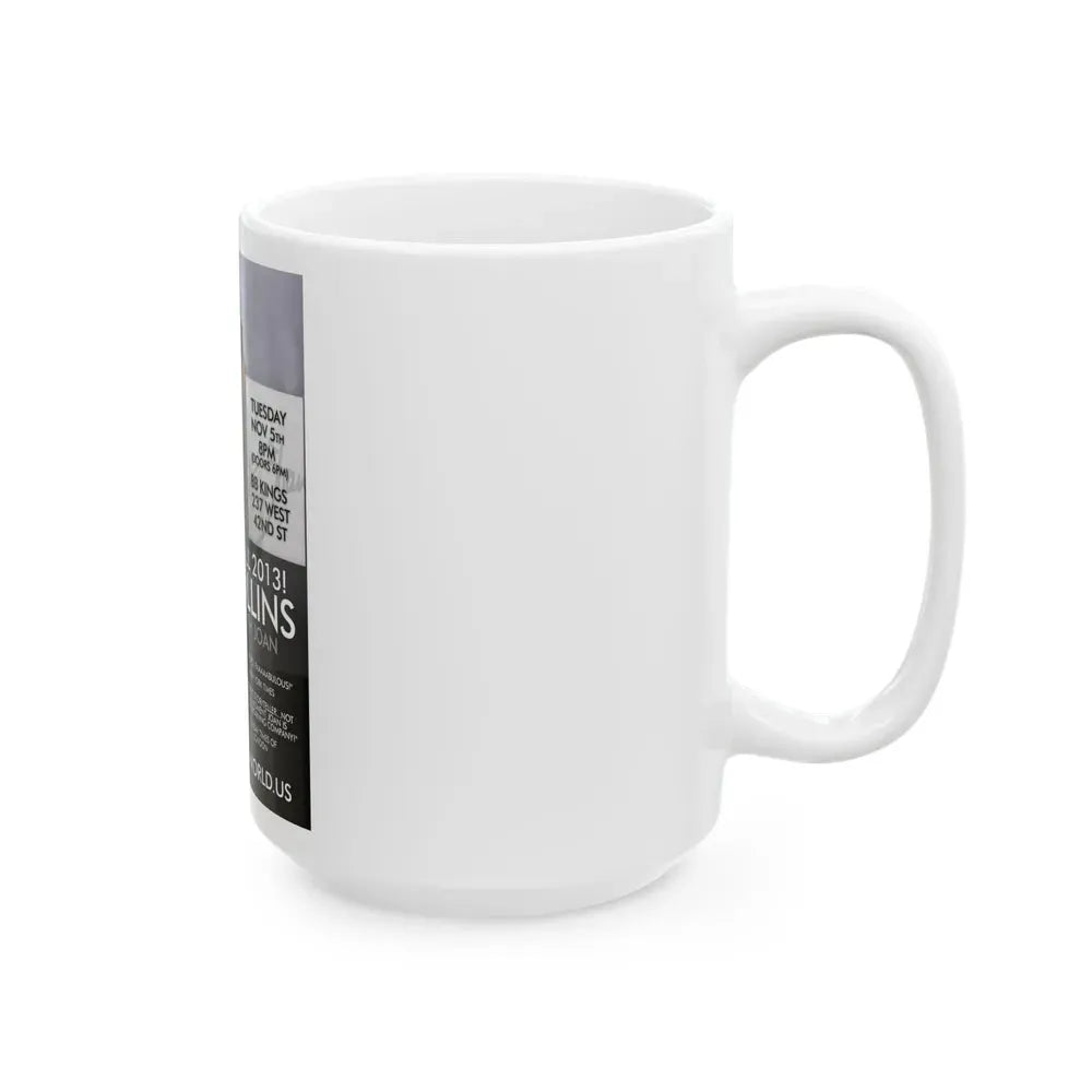 Joan Collins #487 (Vintage Female Icon) White Coffee Mug - Go Mug Yourself