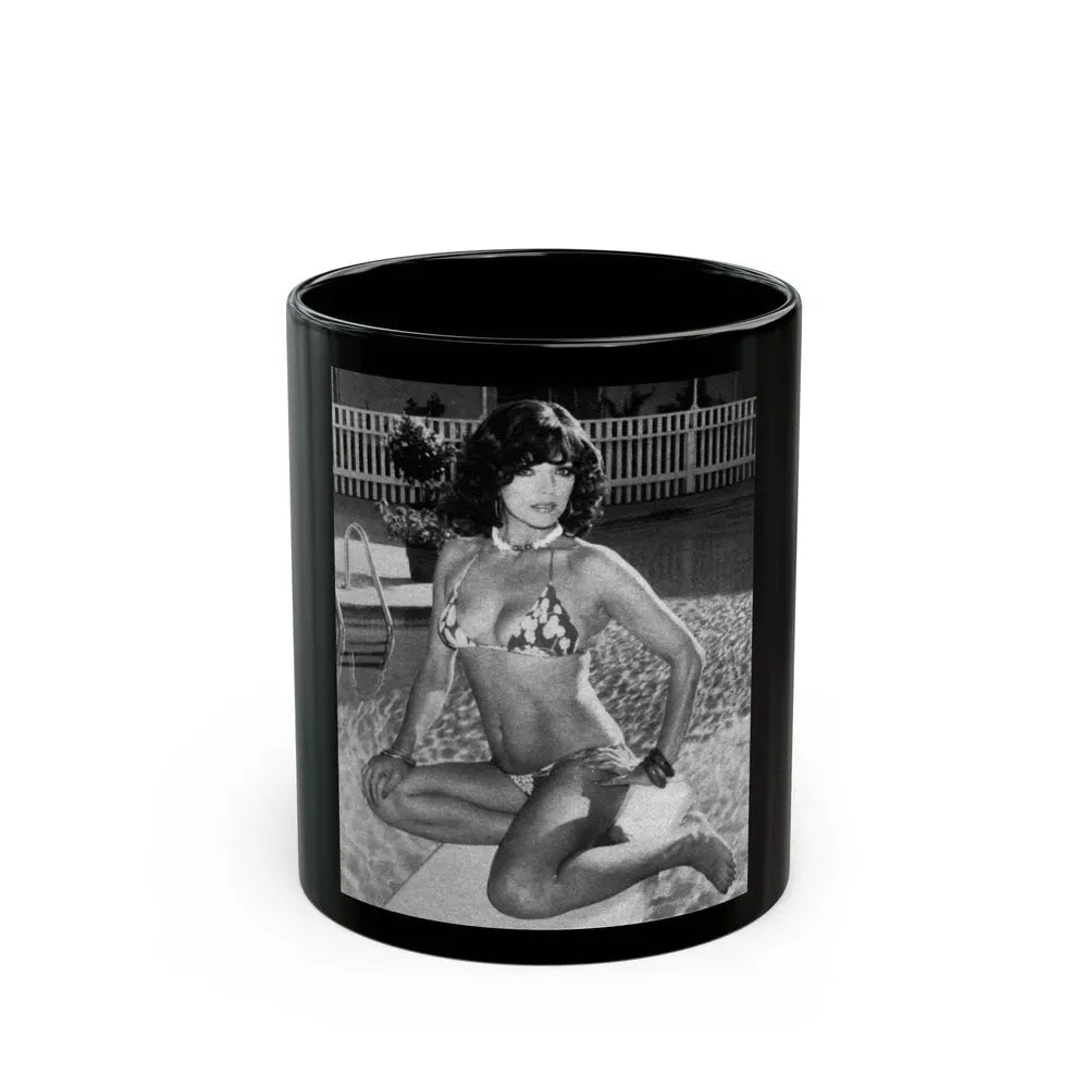 Joan Collins #491 (Vintage Female Icon) Black Coffee Mug 11oz - Go Mug Yourself