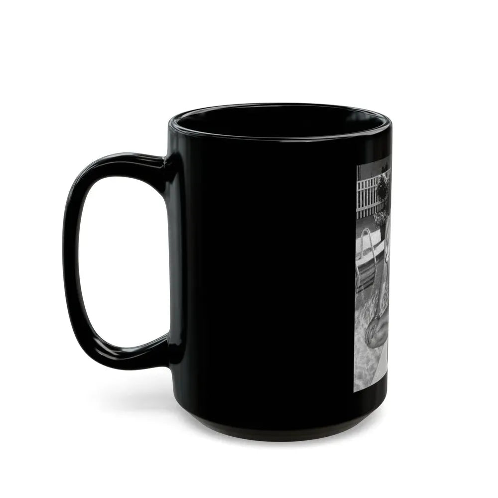 Joan Collins #491 (Vintage Female Icon) Black Coffee Mug - Go Mug Yourself