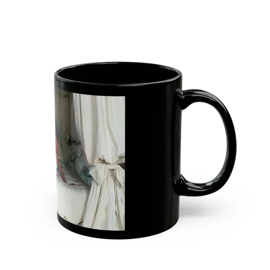 Joan Collins #492 (Vintage Female Icon) Black Coffee Mug - Go Mug Yourself