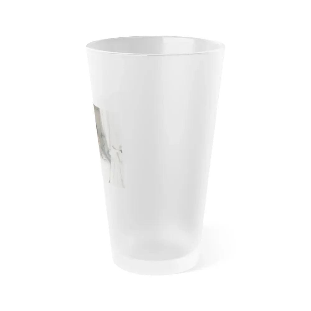 Joan Collins #492 (Vintage Female Icon) Frosted Pint Glass 16oz - Go Mug Yourself