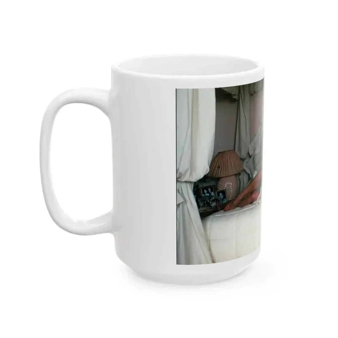 Joan Collins #492 (Vintage Female Icon) White Coffee Mug - Go Mug Yourself