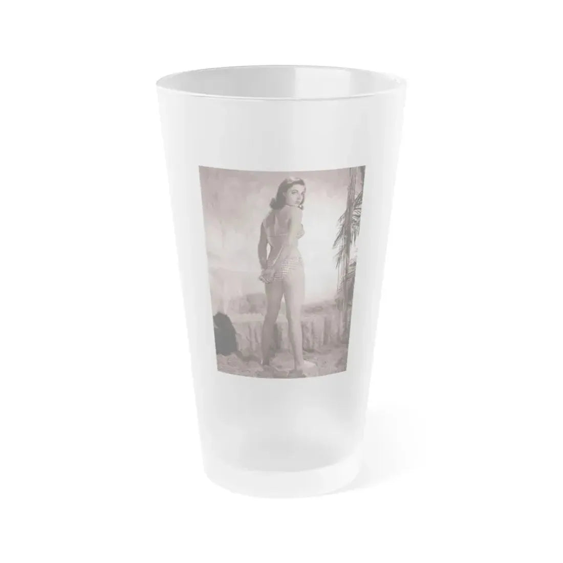 Joan Collins #494 (Vintage Female Icon) Frosted Pint Glass 16oz 16oz Frosted - Go Mug Yourself