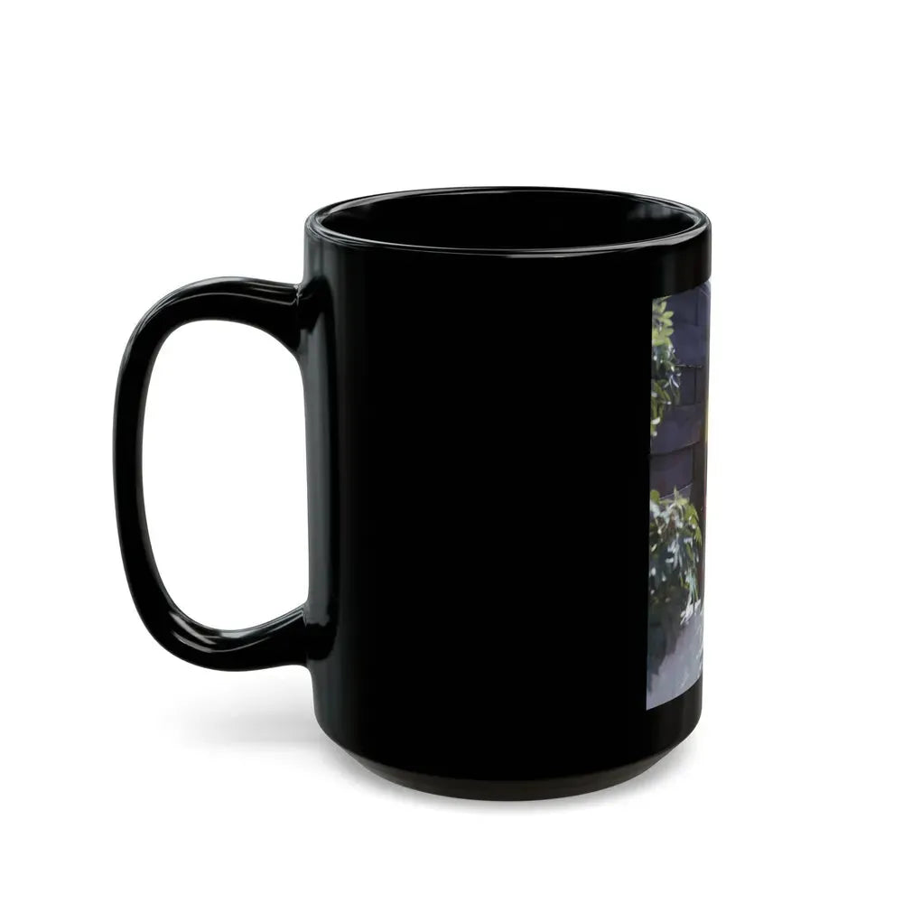 Joan Collins #495 (Vintage Female Icon) Black Coffee Mug - Go Mug Yourself