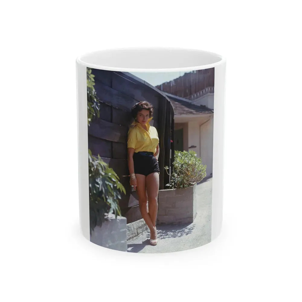 Joan Collins #495 (Vintage Female Icon) White Coffee Mug 11oz - Go Mug Yourself