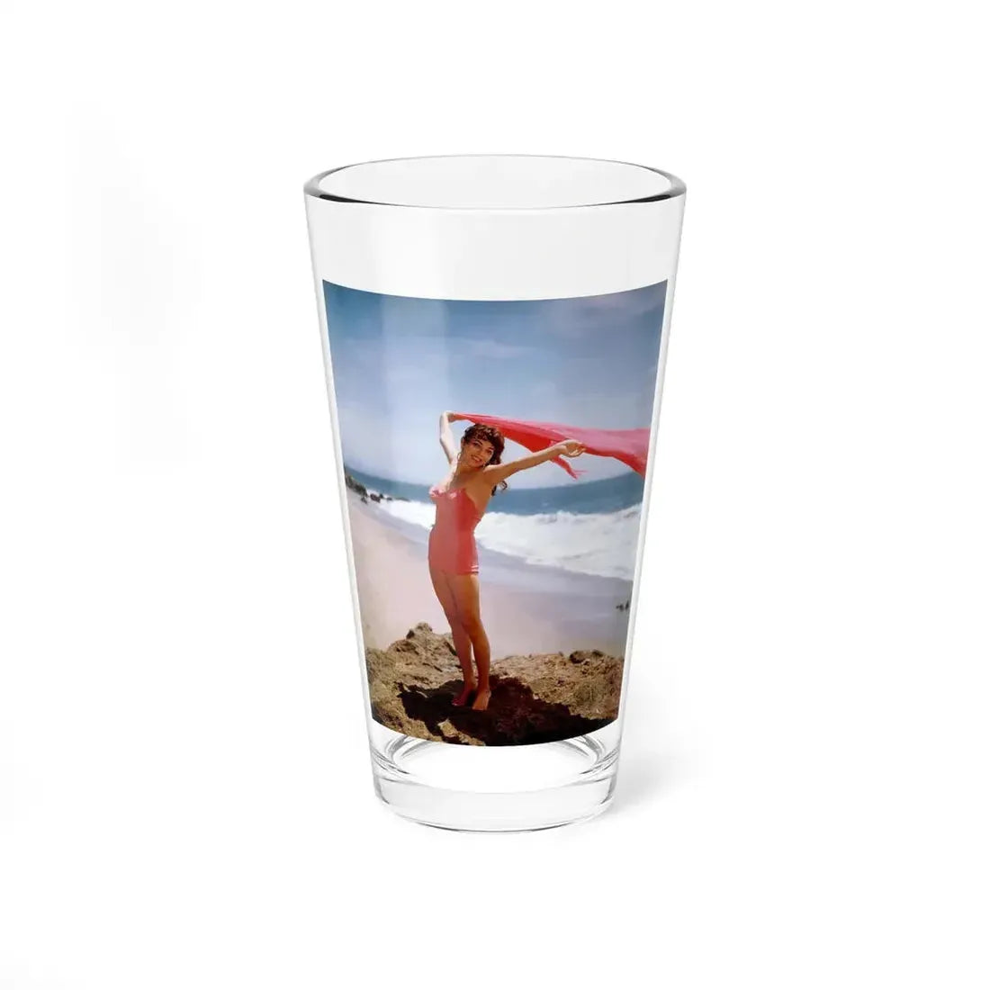 Joan Collins #496 (Vintage Female Icon) Pint Glass 16oz 16oz - Go Mug Yourself