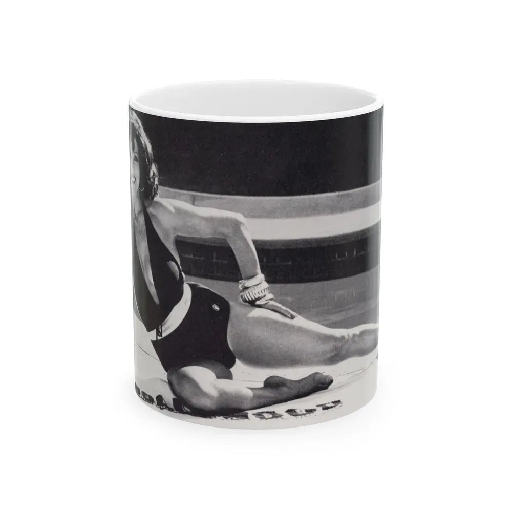 Joan Collins #497 (Vintage Female Icon) White Coffee Mug 11oz - Go Mug Yourself