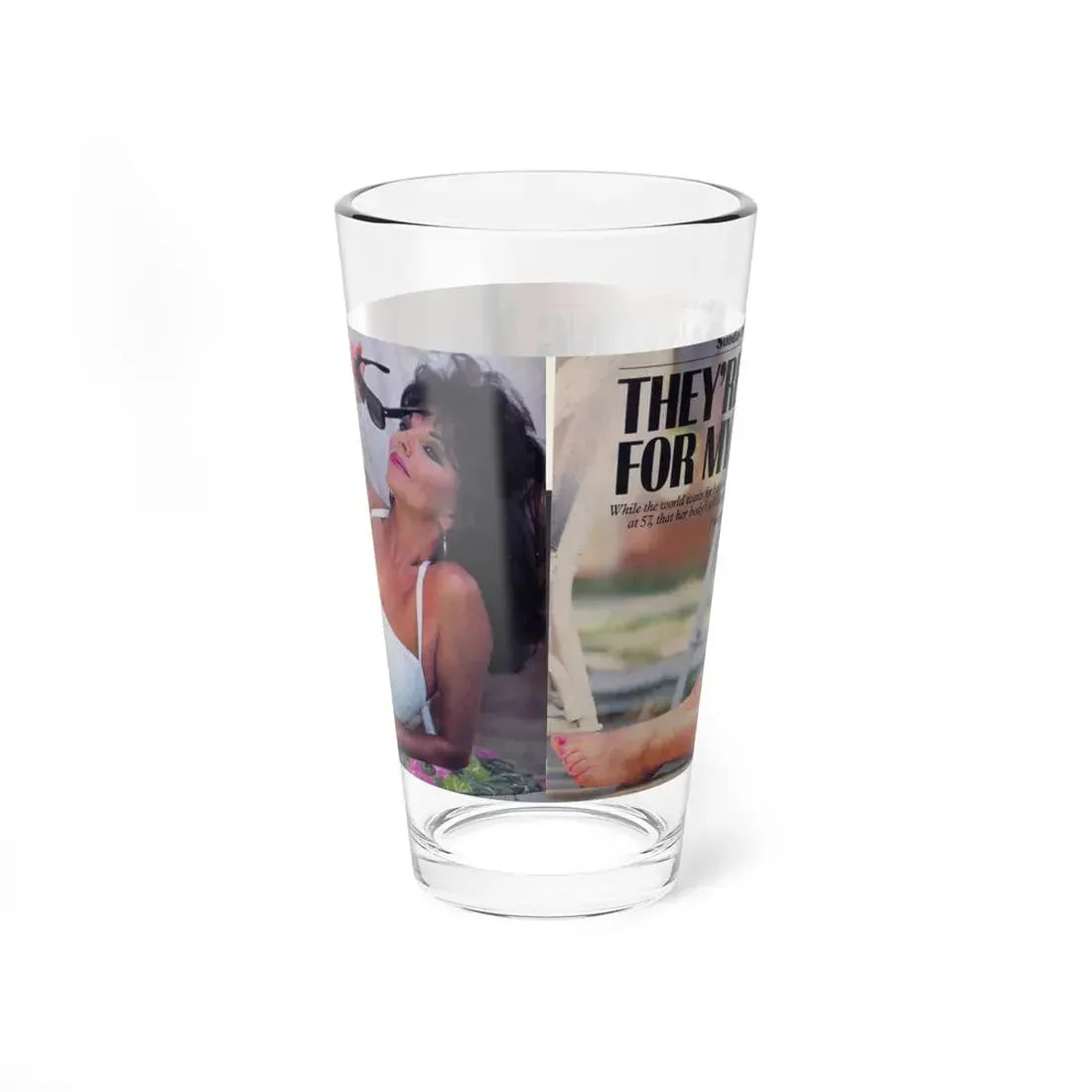 Joan Collins #498 (Vintage Female Icon) Pint Glass 16oz - Go Mug Yourself