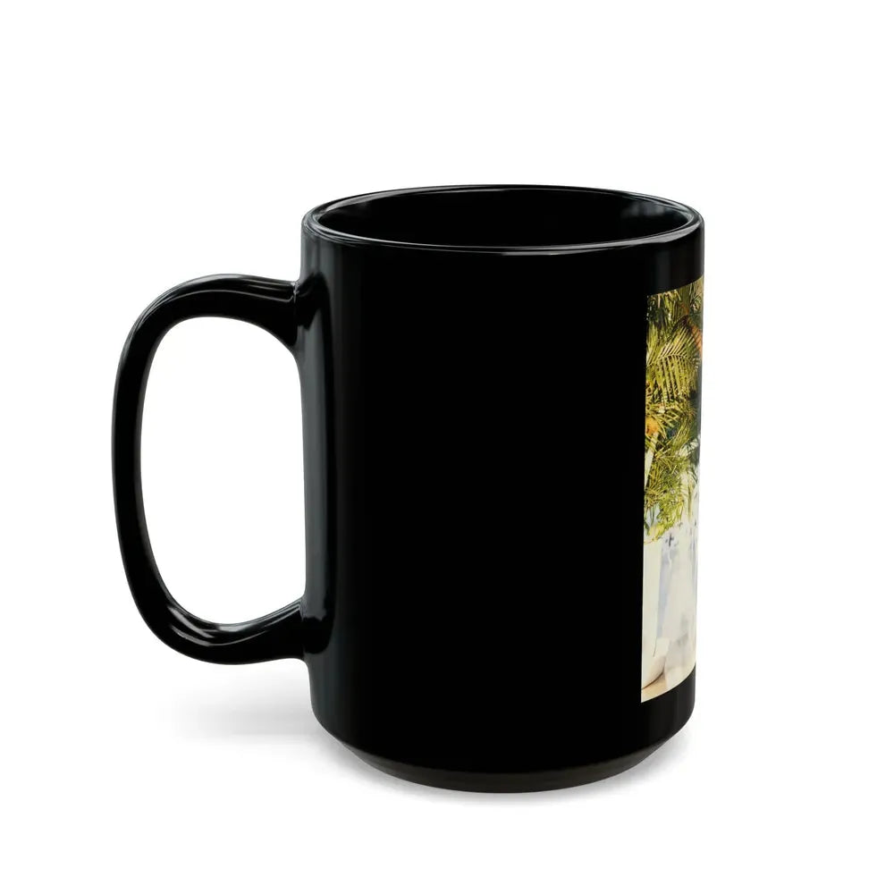 Joan Collins #499 (Vintage Female Icon) Black Coffee Mug - Go Mug Yourself