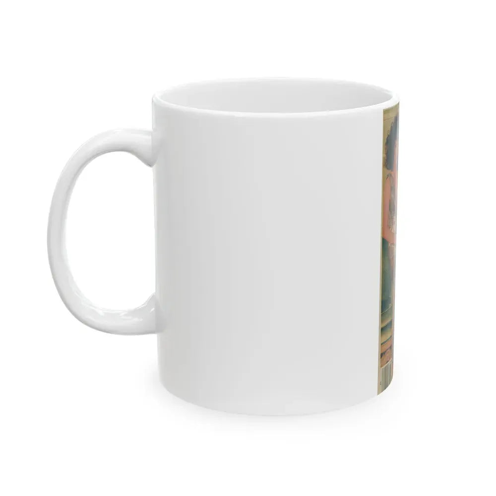 Joan Collins #500 (Vintage Female Icon) White Coffee Mug - Go Mug Yourself
