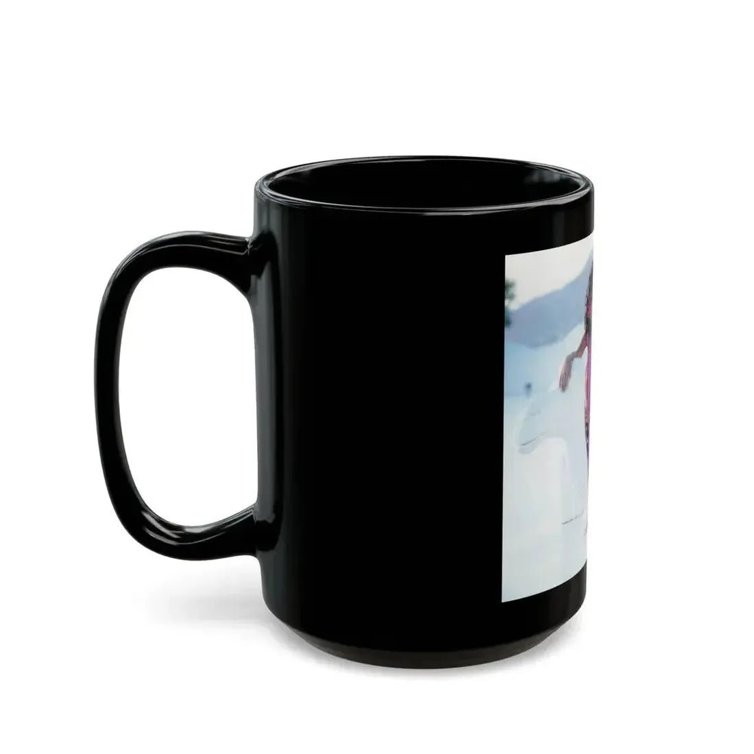 Joan Collins #507 (Vintage Female Icon) Black Coffee Mug - Go Mug Yourself