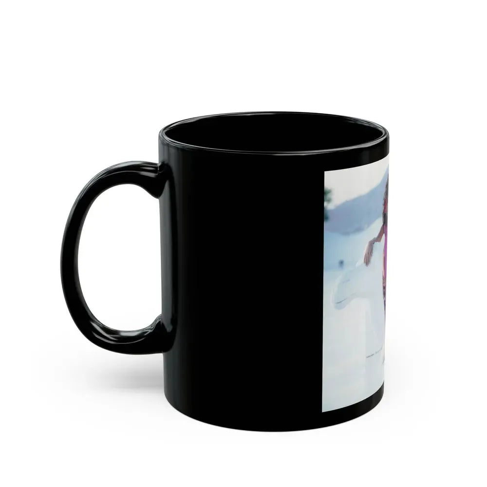 Joan Collins #507 (Vintage Female Icon) Black Coffee Mug - Go Mug Yourself