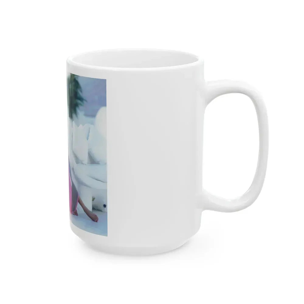 Joan Collins #507 (Vintage Female Icon) White Coffee Mug - Go Mug Yourself