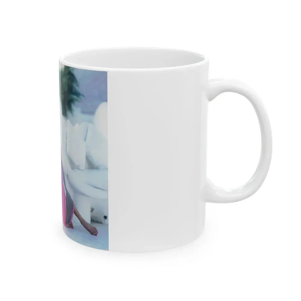 Joan Collins #507 (Vintage Female Icon) White Coffee Mug - Go Mug Yourself