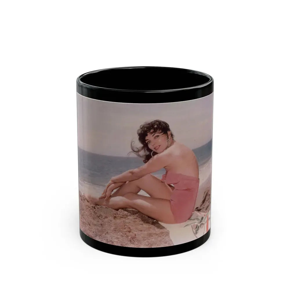Joan Collins #513 (Vintage Female Icon) Black Coffee Mug 11oz - Go Mug Yourself