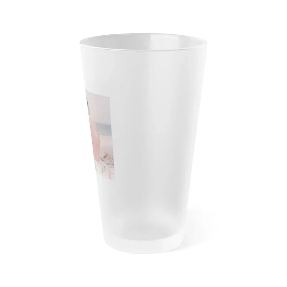 Joan Collins #513 (Vintage Female Icon) Frosted Pint Glass 16oz - Go Mug Yourself