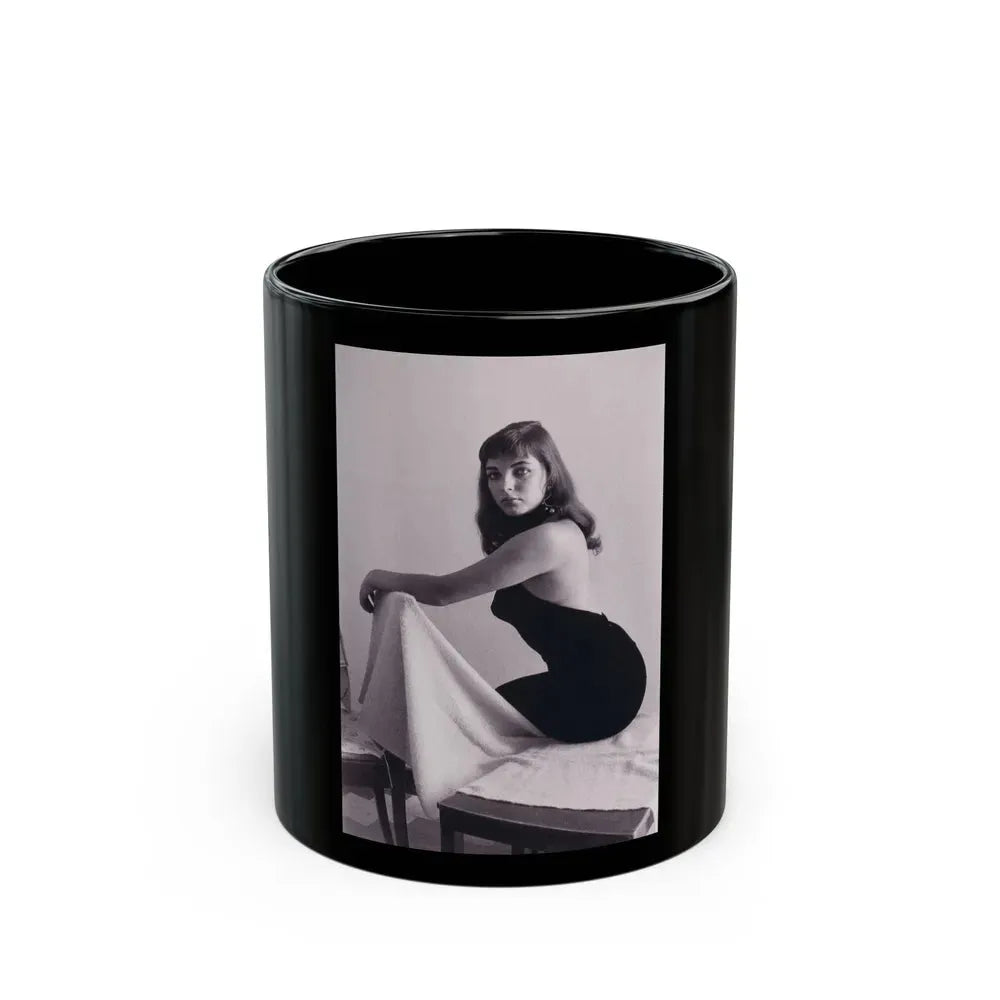 Joan Collins #515 (Vintage Female Icon) Black Coffee Mug 11oz - Go Mug Yourself