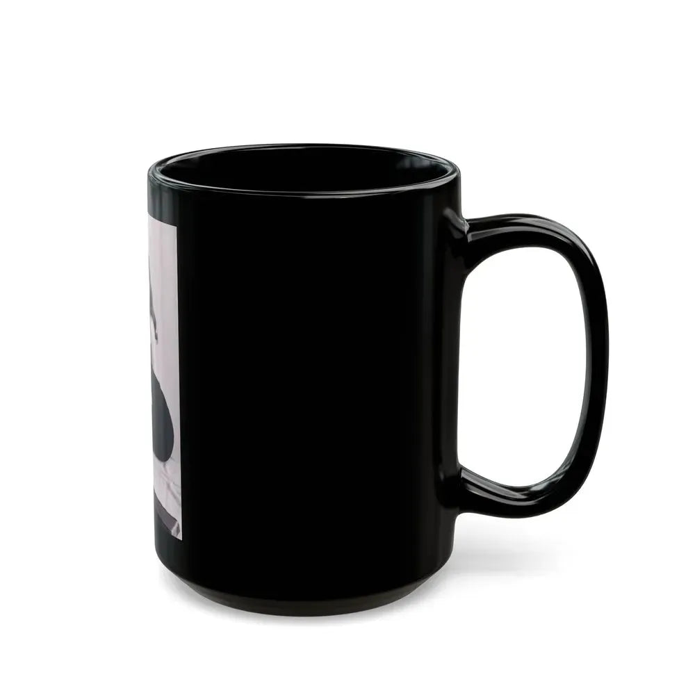 Joan Collins #515 (Vintage Female Icon) Black Coffee Mug - Go Mug Yourself