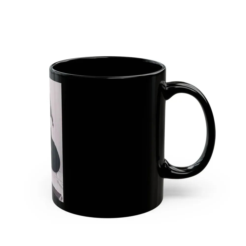 Joan Collins #515 (Vintage Female Icon) Black Coffee Mug - Go Mug Yourself