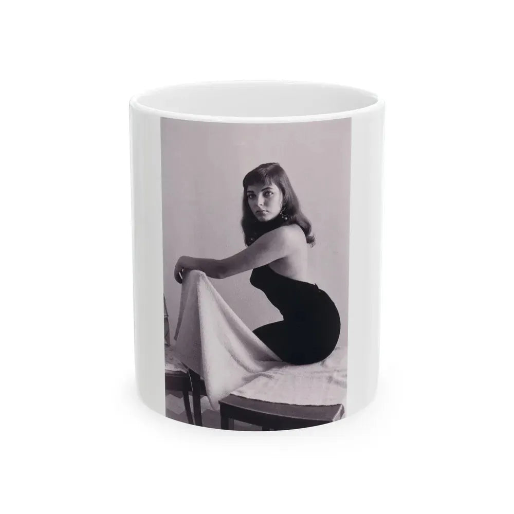 Joan Collins #515 (Vintage Female Icon) White Coffee Mug 11oz - Go Mug Yourself