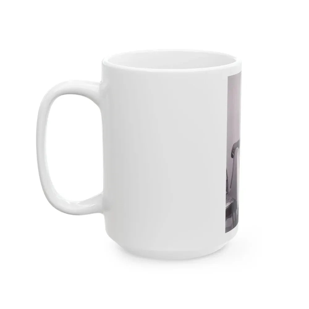 Joan Collins #515 (Vintage Female Icon) White Coffee Mug - Go Mug Yourself