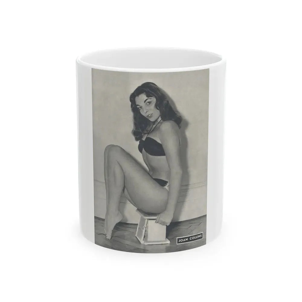 Joan Collins #516 (Vintage Female Icon) White Coffee Mug 11oz - Go Mug Yourself