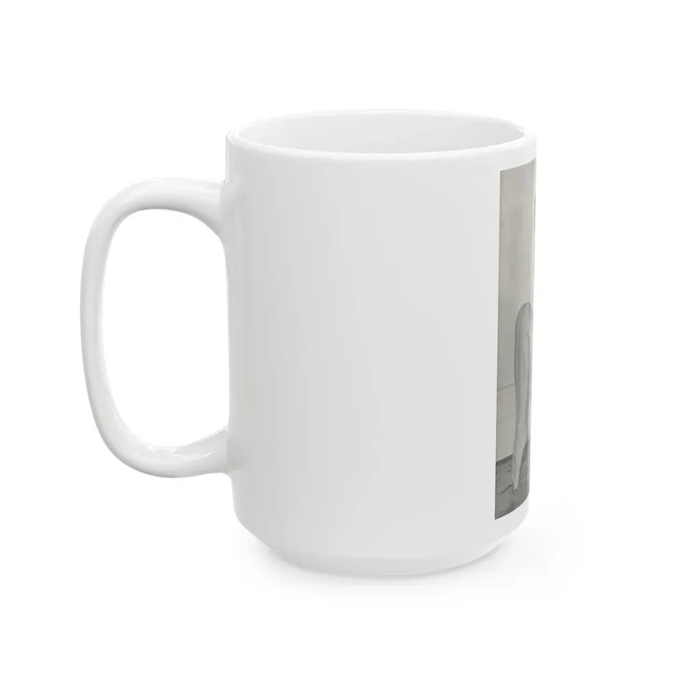 Joan Collins #516 (Vintage Female Icon) White Coffee Mug - Go Mug Yourself