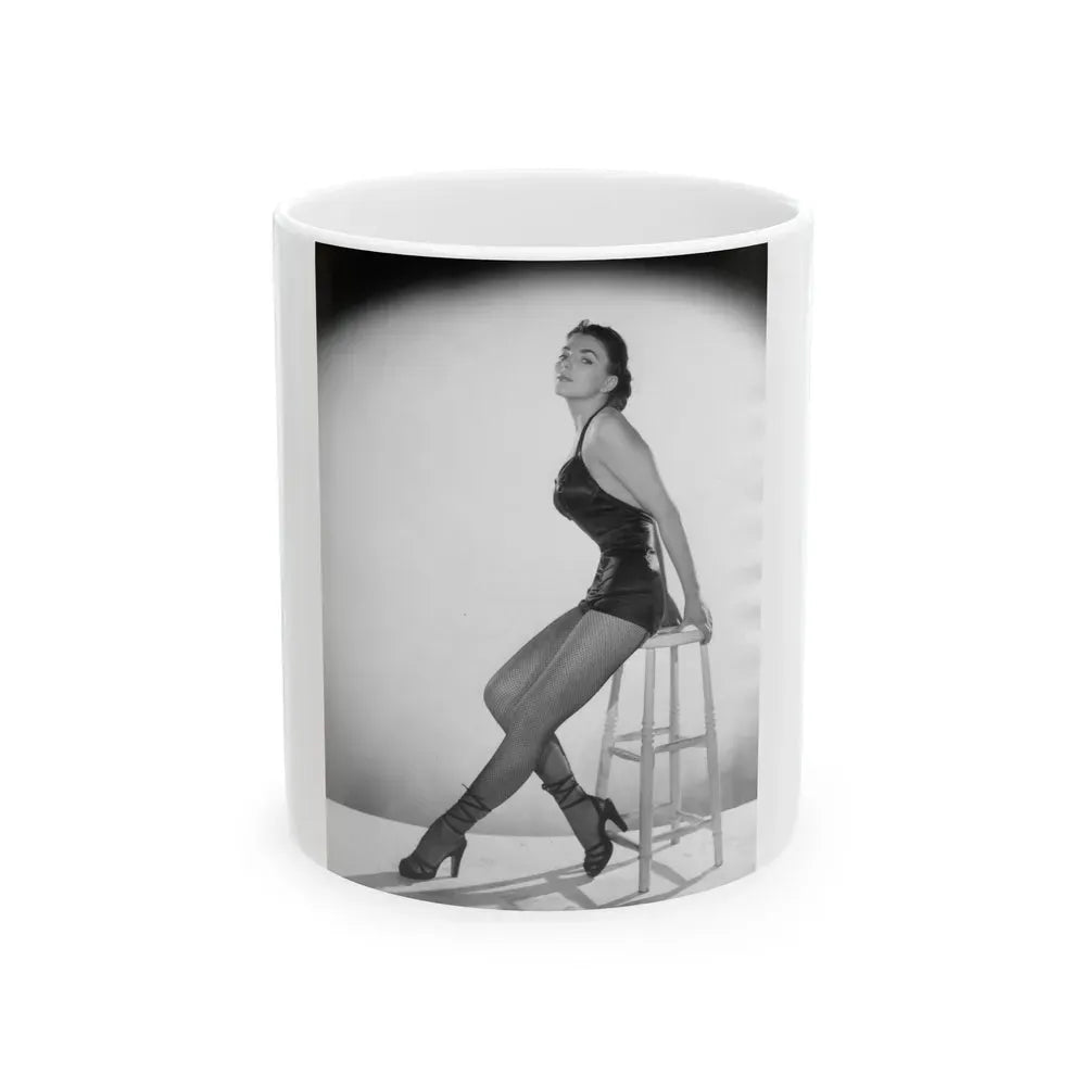 Joan Collins #517 (Vintage Female Icon) White Coffee Mug 11oz - Go Mug Yourself
