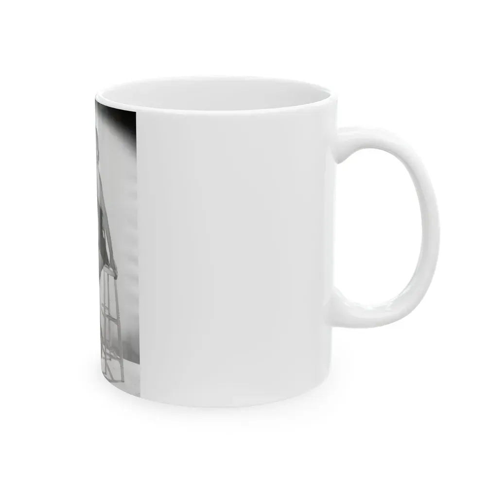 Joan Collins #517 (Vintage Female Icon) White Coffee Mug - Go Mug Yourself