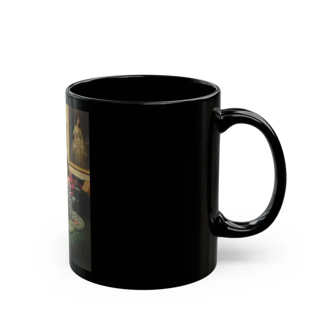 Joan Collins #518 (Vintage Female Icon) Black Coffee Mug - Go Mug Yourself