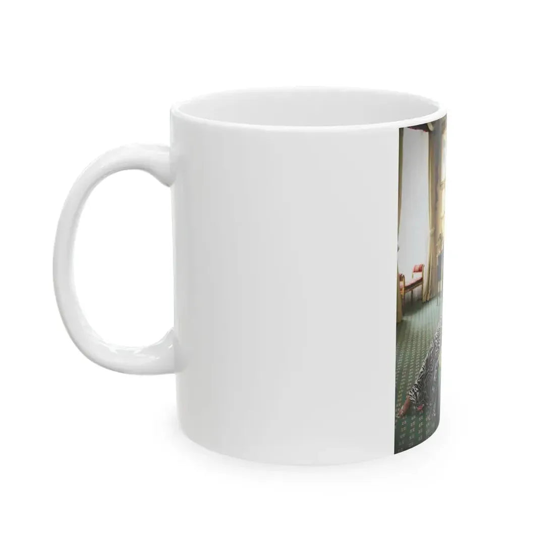 Joan Collins #518 (Vintage Female Icon) White Coffee Mug - Go Mug Yourself