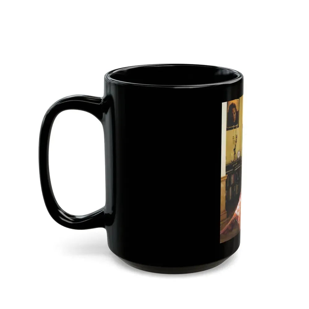 Joan Collins #519 (Vintage Female Icon) Black Coffee Mug - Go Mug Yourself