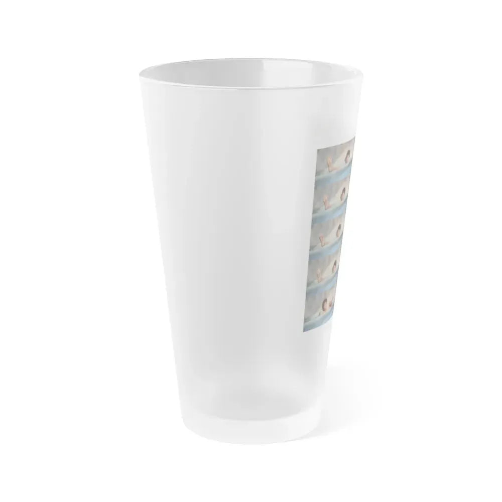 Joan Collins #523 (Vintage Female Icon) Frosted Pint Glass 16oz - Go Mug Yourself