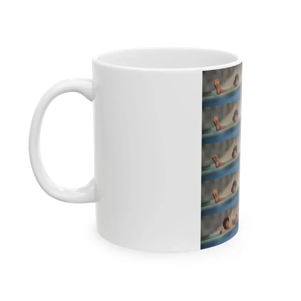 Joan Collins #523 (Vintage Female Icon) White Coffee Mug - Go Mug Yourself